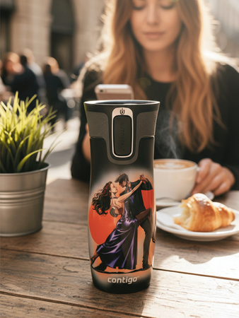 Kubek termiczny Contigo West Loop 2.0 470 ml - Tango - czarny