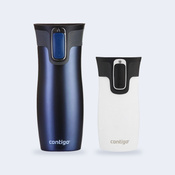 Zestaw kubków termicznych Contigo West Loop Monaco 470 ml + West Loop Mini 300 ml biały metalik