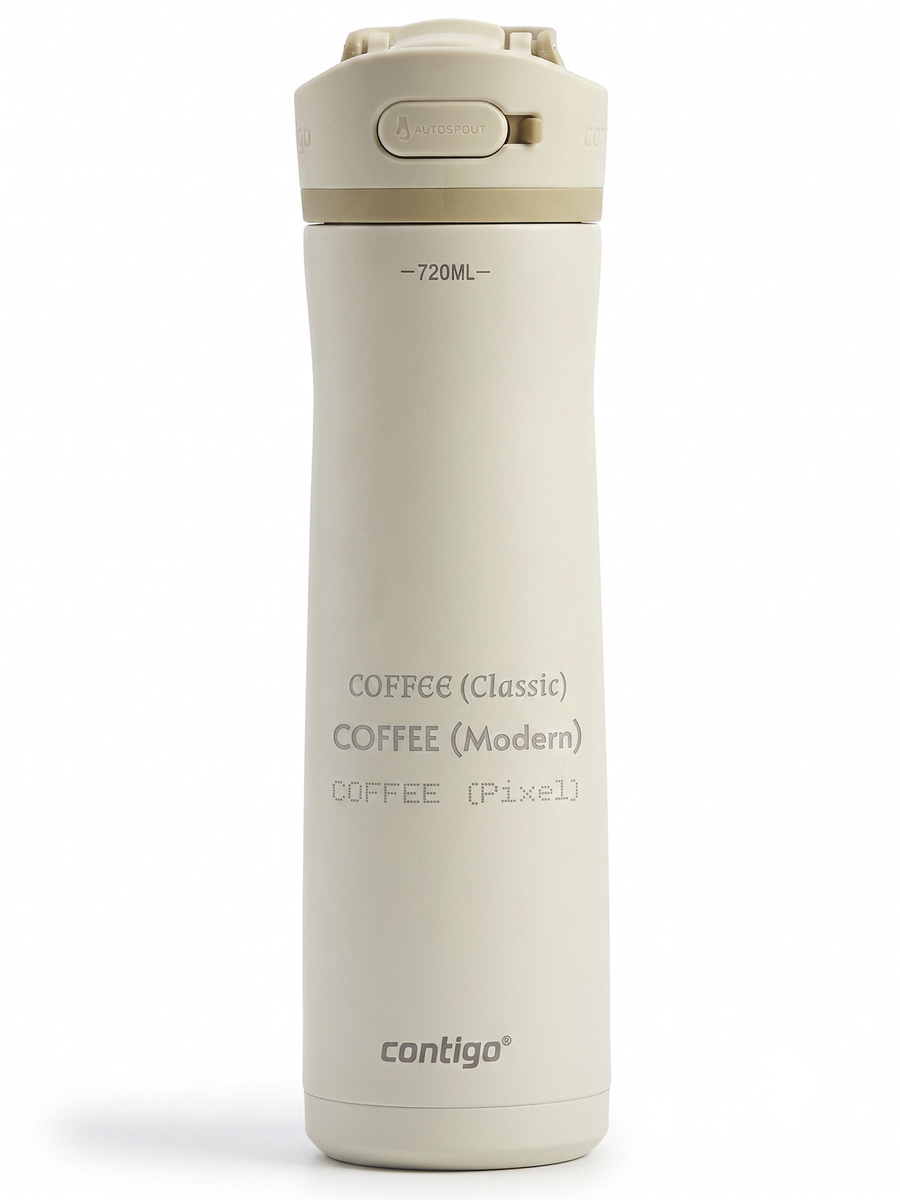 Butelka termiczna na wodę Contigo Ashland 2.0 Chill 720 ml - Oatmilk - Z Twoim grawerem