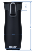 Kubek termiczny z grawerem Contigo West Loop 2.0 470 ml - Różowy Mat