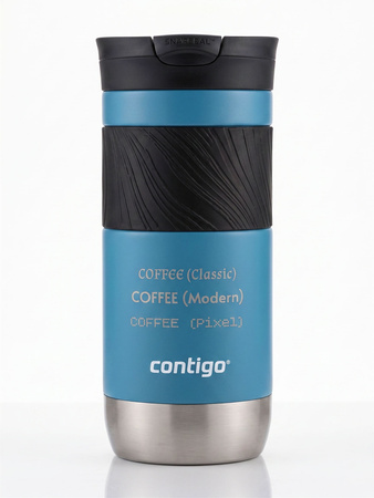 Kubek termiczny z grawerem Contigo Byron 2.0 470ml - Niebieski mat