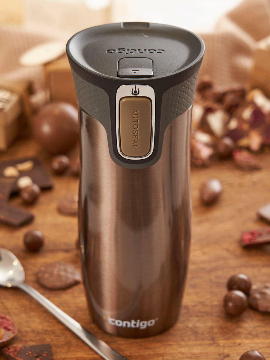 Zestaw kubków termicznych Contigo West Loop 2.0 Latte 470 ml + West Loop Mini Czerwony 300 ml