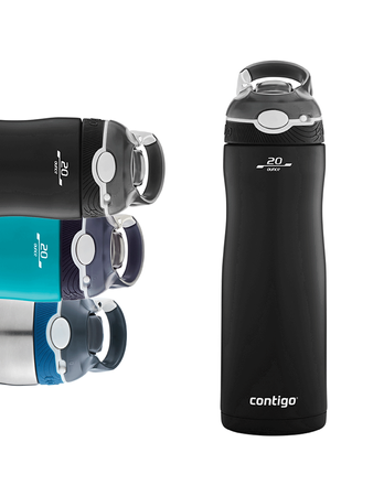 Butelka termiczna na wodę Contigo Ashland Chill 590 ml Matte Black - powystawowa