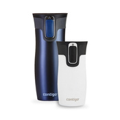 Zestaw kubków termicznych Contigo West Loop Monaco 470 ml + West Loop Mini 300 ml biały metalik