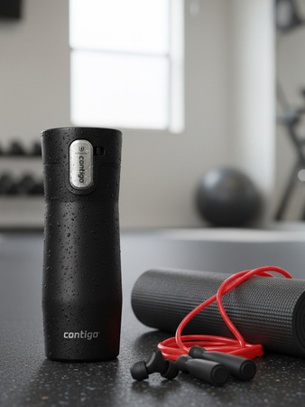 Kubek termiczny Contigo West Loop 3.0 470ml - Buldog Francuski - Czarny Mat