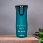 Kubek termiczny z grawerem Contigo West Loop 2.0 470 ml - Turkusowy