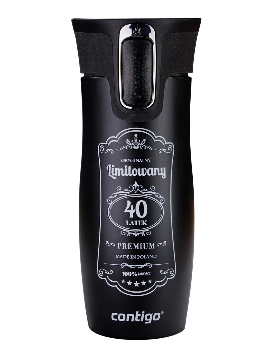 Kubek termiczny Contigo West Loop 2.0 470 ml - Na 40 urodziny - czarny