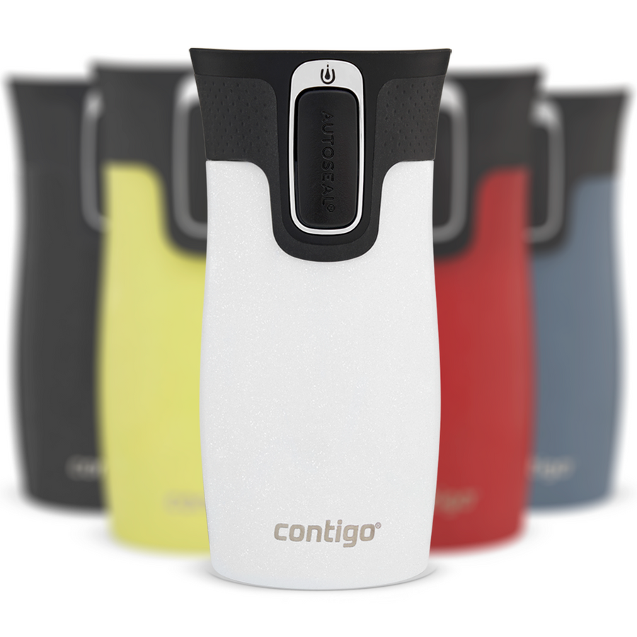 Kubek termiczny Contigo West Loop Mini 300ml - biały metalik - powystawowy