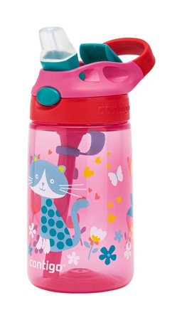 Bidon dla dzieci - Kubek dla dzieci Contigo Gizmo Flip 414ml - Cherry Cat