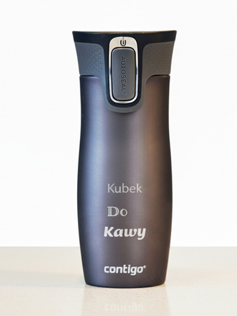 Kubek termiczny z grawerem Contigo West Loop 2.0 470 ml - Grafitowy
