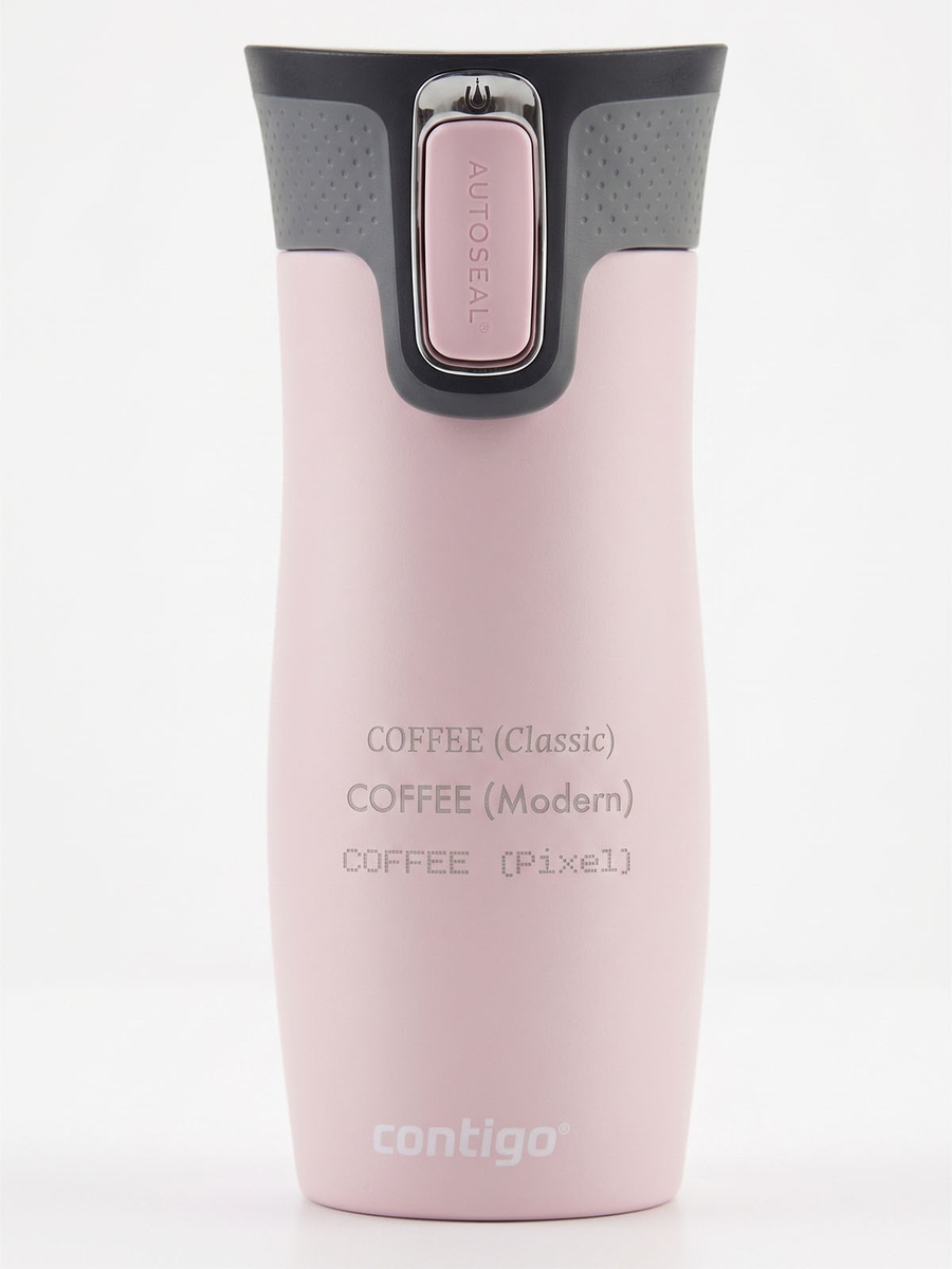 Kubek termiczny z grawerem Contigo West Loop 2.0 470 ml - Różowy Mat