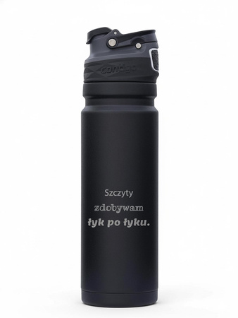Termos z ustnikiem Free Flow Contigo 700ml - Czarny - Z Twoim grawerem