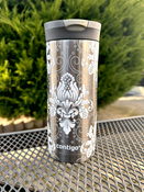 Kubek termiczny Contigo Huron 470ml - Arabeska White - Gunnmetal