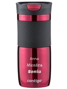 Thermal mug Contigo Byron 470ml with custom inscription - engraved - Vivaciuous