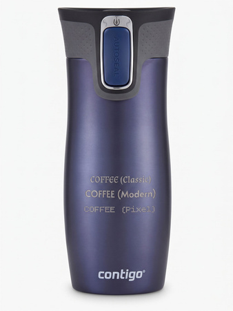 Kubek termiczny z grawerem Contigo West Loop 2.0 470 ml -  Granat Mat