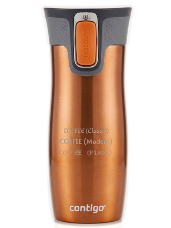 Kubek termiczny z grawerem Contigo West Loop 2.0 470 ml - Pomarańczowy