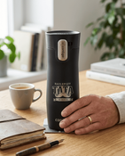 Kubek termiczny Contigo West Loop 3.0 470ml - Najlepszy Tata - Czarny Mat