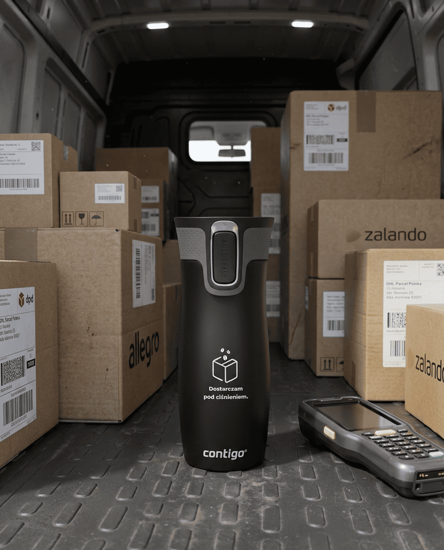 Kubek termiczny dla Kurierów - Contigo West Loop 2.0 470 ml - czarny