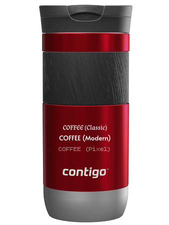Kubek termiczny z grawerem Contigo Byron 2.0 470ml - Czerwony