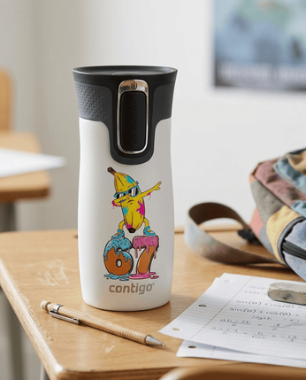 Kubek termiczny Contigo West Loop Mini 300ml - Six Seven - Biały Metalik