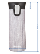 Kubek termiczny Contigo Pinnacle Couture 420ml - White Marble