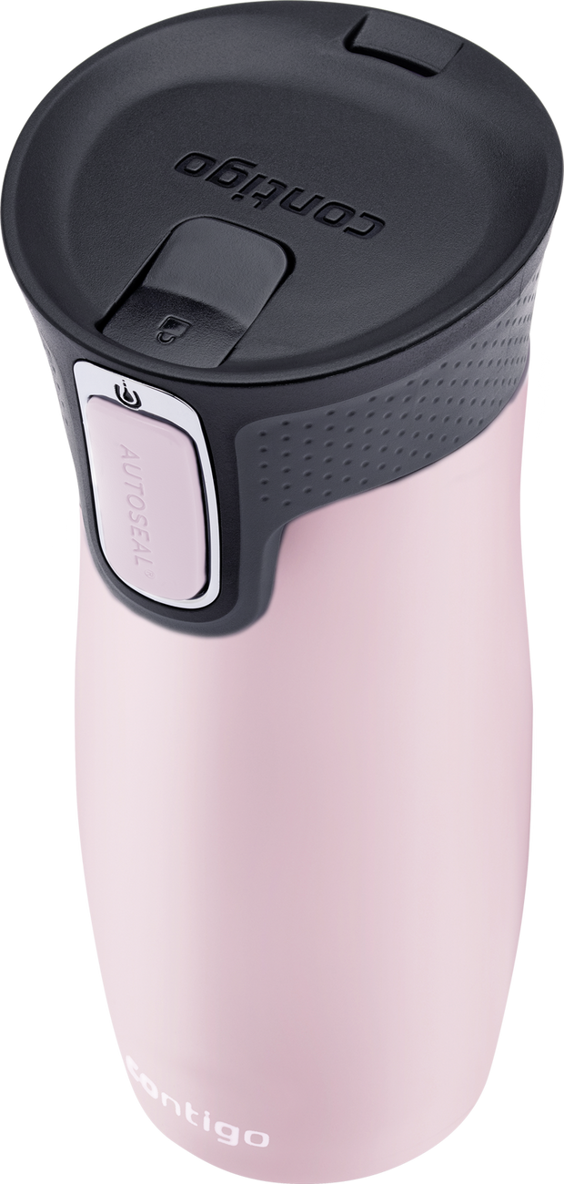 Kubek termiczny Contigo West Loop 2.0 470ml - Monstera - Różowy Mat