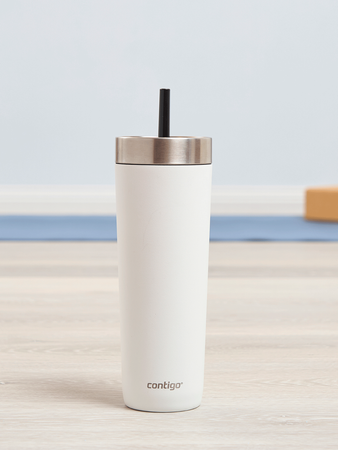 Kubek termiczny ze słomką Luxe Tumbler 720ml z grawerem - Salt