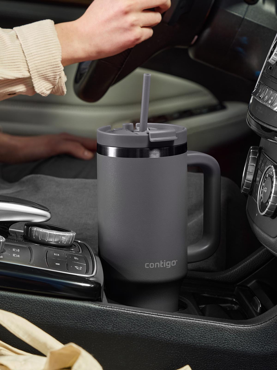 Kubek termiczny ze słomką Contigo Streeterville Tumbler 1200 ml - Darkstone