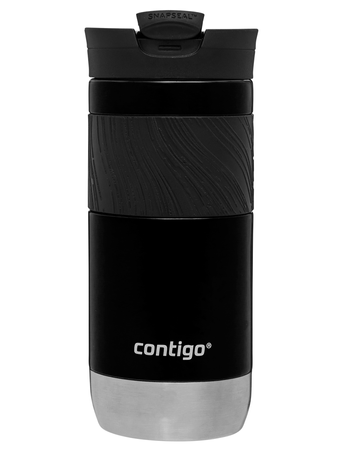 Contigo Byron 2.0 470ml thermal mug with engraving - Gloss black