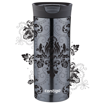 Kubek termiczny Contigo Huron 470ml -  Arabeska Black - Gunnmetal