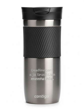 Kubek termiczny z grawerem Contigo Byron 470ml - Gunmetal