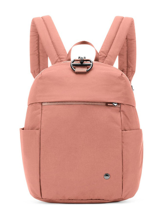 Plecak mini damski antykradzieżowy 8L Pacsafe Citysafe CX Econyl® - różowy