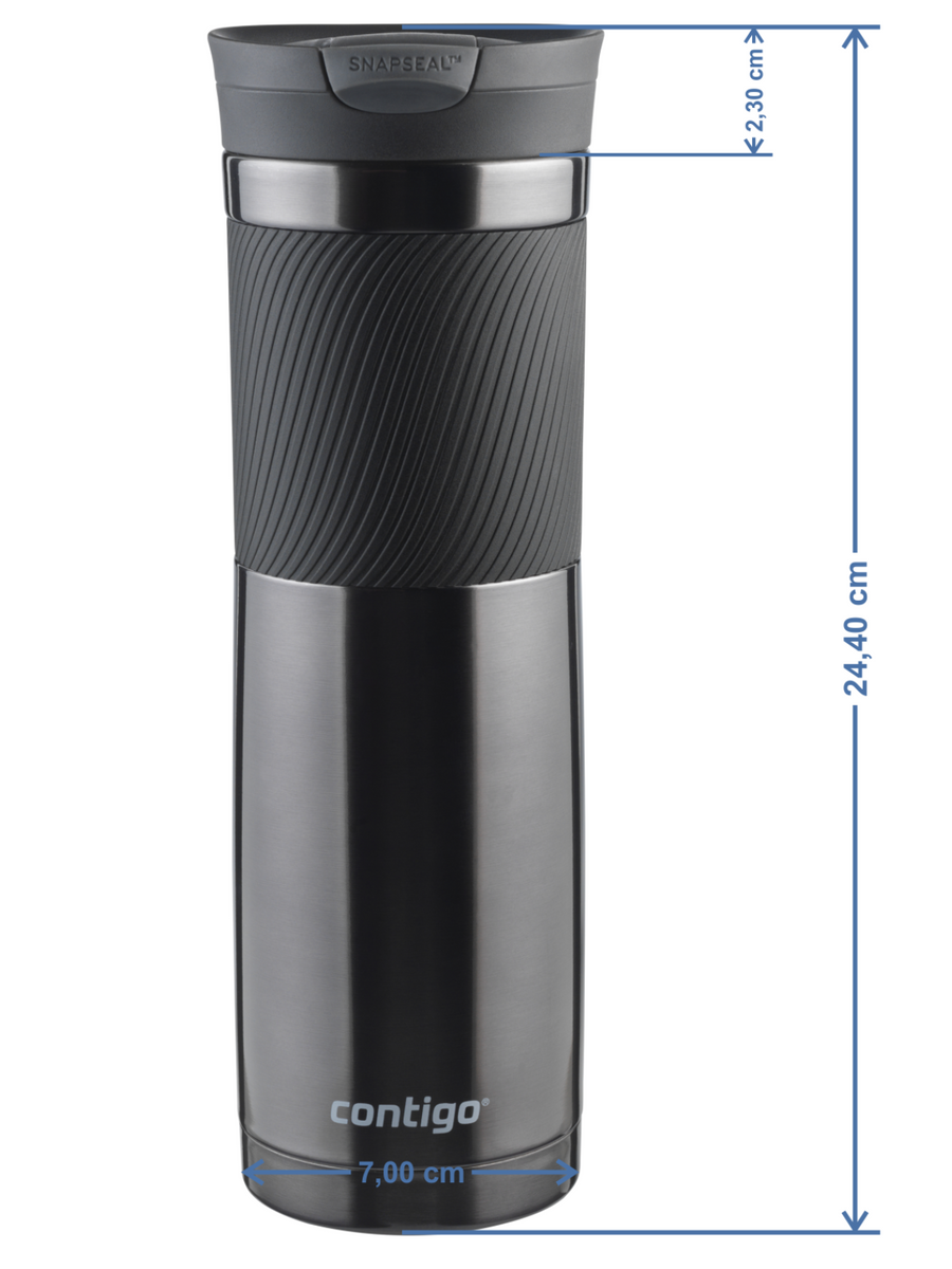 Zestaw kubków termicznych Byron 590ml - Czarny + Byron Contigo 720ml - Gunmetal