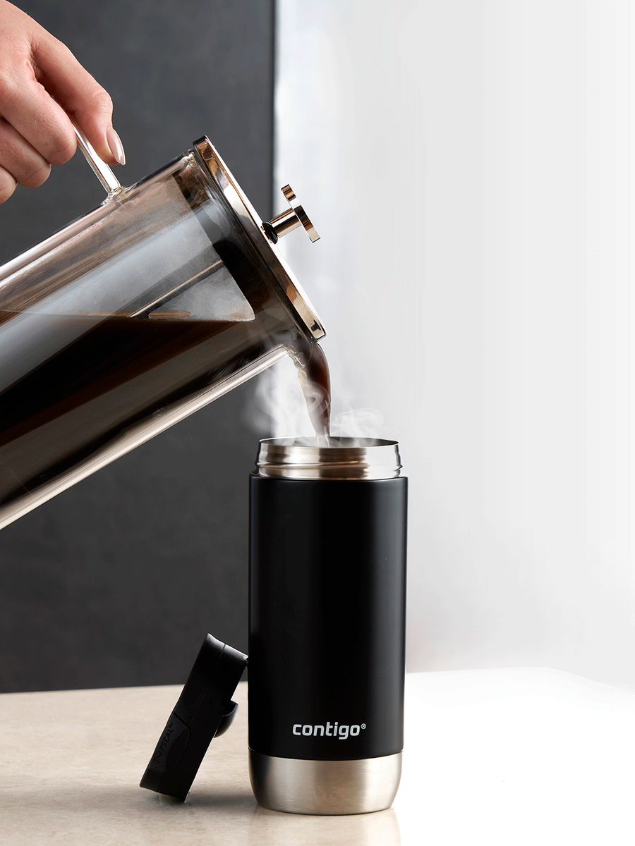 Kubek termiczny na kawę dla nauczyciela Contigo Huron 2.0 470ml - Czarny