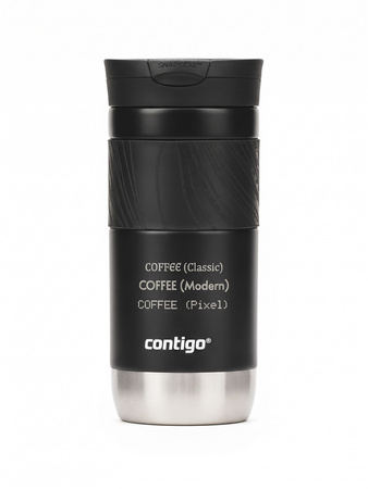Kubek termiczny z grawerem Contigo Byron 2.0 470ml - Czarny błysk