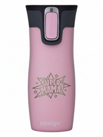 Kubek termiczny Contigo West Loop 2.0 470ml - Super Mama - Różowy Mat