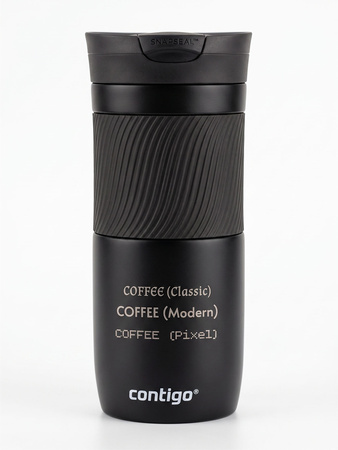 Kubek termiczny z grawerem Contigo Byron 470ml - Black Mat