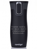 Kubek termiczny Contigo West Loop 2.0 470 ml - Hitchcock - czarny