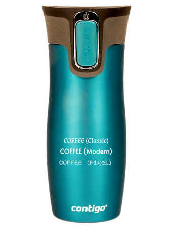 Kubek termiczny z grawerem Contigo West Loop 2.0 470 ml - Turkusowy