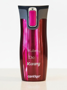 Kubek termiczny z grawerem Contigo West Loop 2.0 470 ml - Malinowy