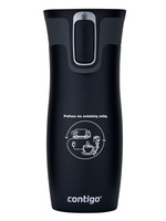 Kubek termiczny dla Kuriera - Contigo West Loop 2.0 470 ml - czarny