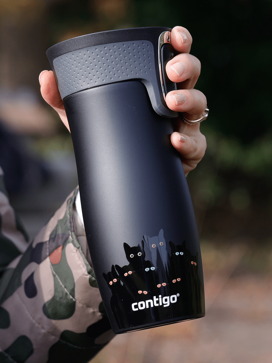 Kubek termiczny Contigo West Loop 2.0 470 ml - Zebra