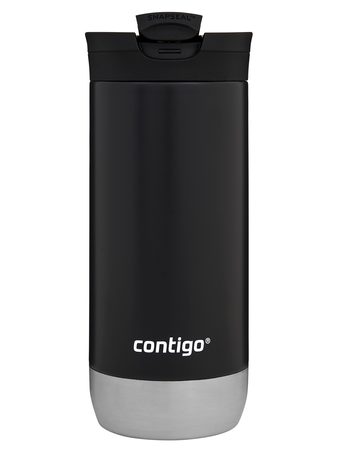 Kubek termiczny na kawę Contigo Huron 2.0 470ml - Słoneczniki - Czarny