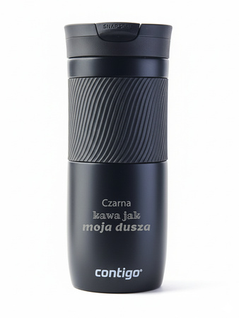 Kubek termiczny z grawerem Contigo Byron 470ml - Black Mat