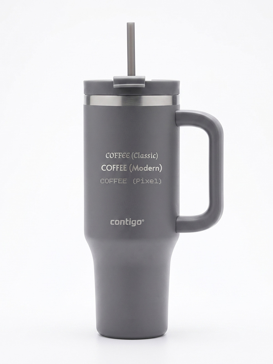 Kubek termiczny na wodę z grawerem Streeterville Tumbler 1200 ml - Darkstone