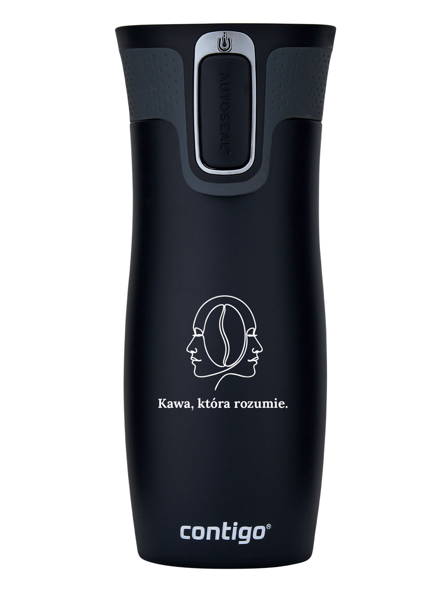 Kubek termiczny dla Psychologów - Contigo West Loop 2.0 470 ml - czarny