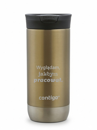 Kubek termiczny z grawerem Contigo Huron 2.0 470ml - Złoty