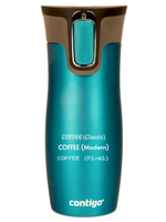 Kubek termiczny z grawerem Contigo West Loop 2.0 470 ml - Turkusowy
