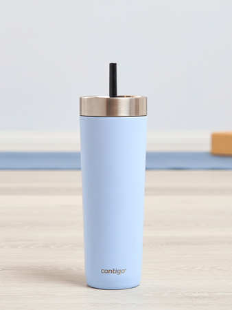 Kubek termiczny ze słomką Luxe Tumbler 720ml z grawerem - Periwinkle