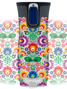Kubek termiczny Contigo West Loop 2.0 470ml - Folklor - Stalowy 